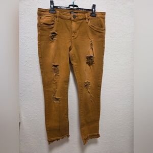 STS Blue Rust Color Distressed Jeans